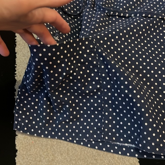 💙Polka dot nursing top / women’s medium / two front pockets / tie in back - Picture 3 of 10